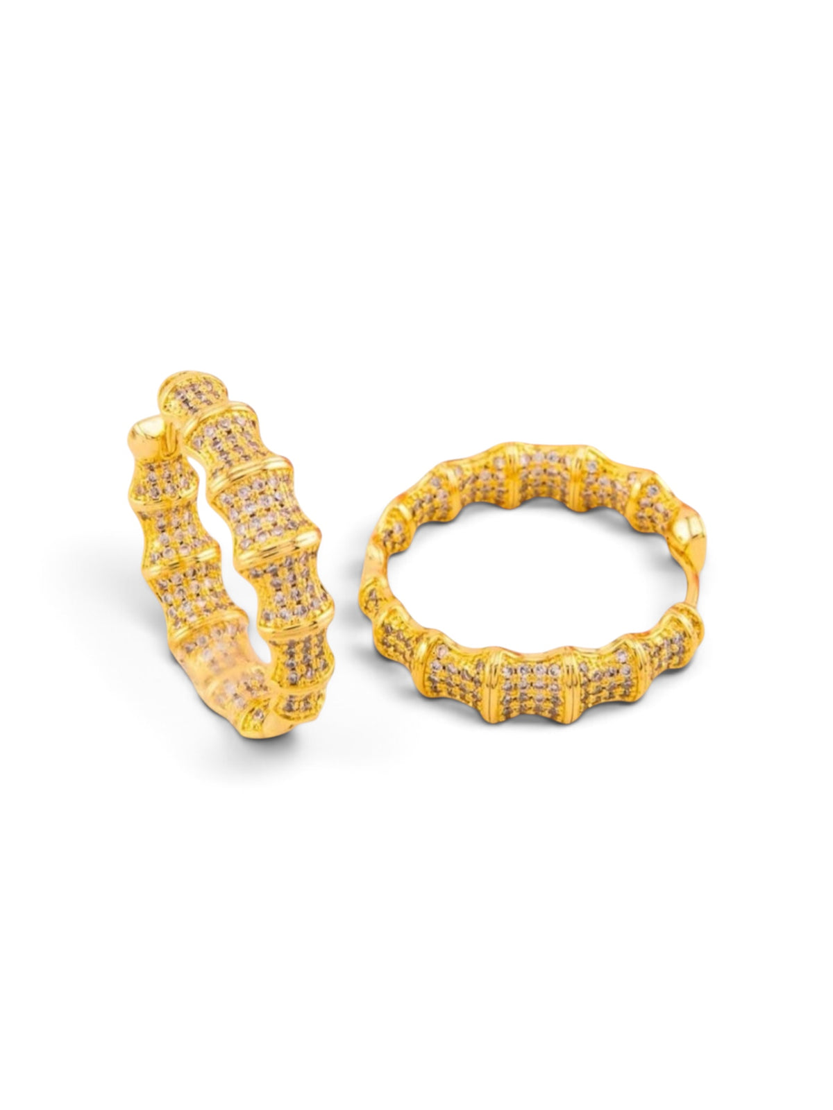 Maxi pave hoops