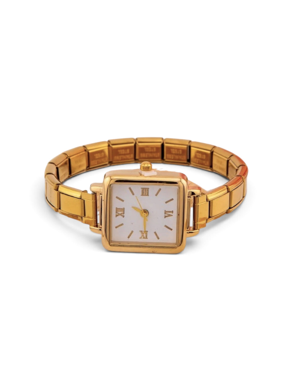 Reloj cuadrado dorado/ ajustable