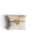Brazalete tono gris/ corazón