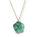 Cadena con dije de flor/ cerámica