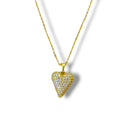 Cadena con dije de corazón chunky