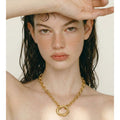 Circular pendant necklace
