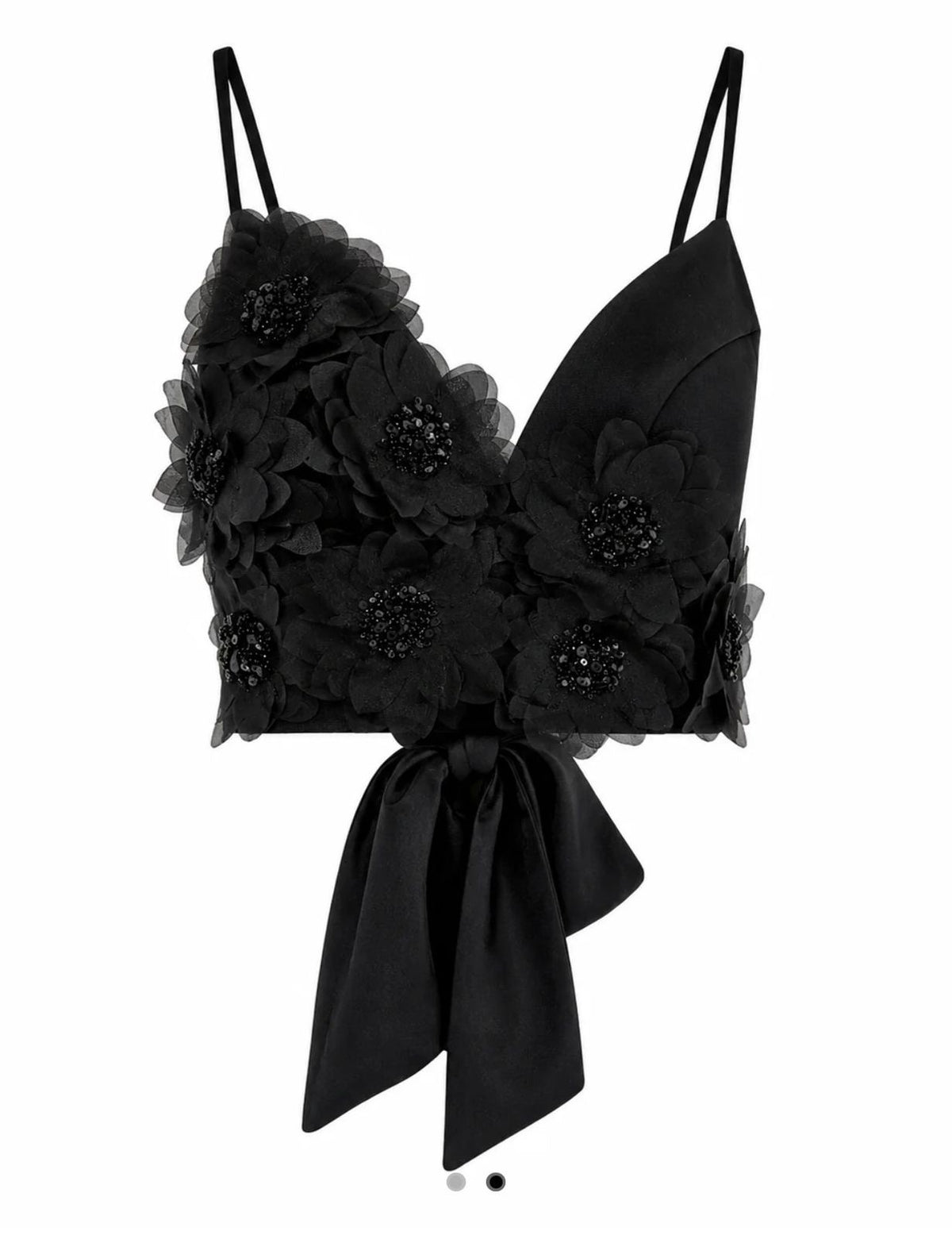 Crop top negra