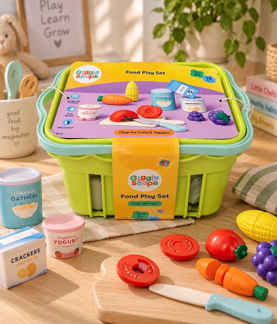 GROCERY BASKET PLAY SET