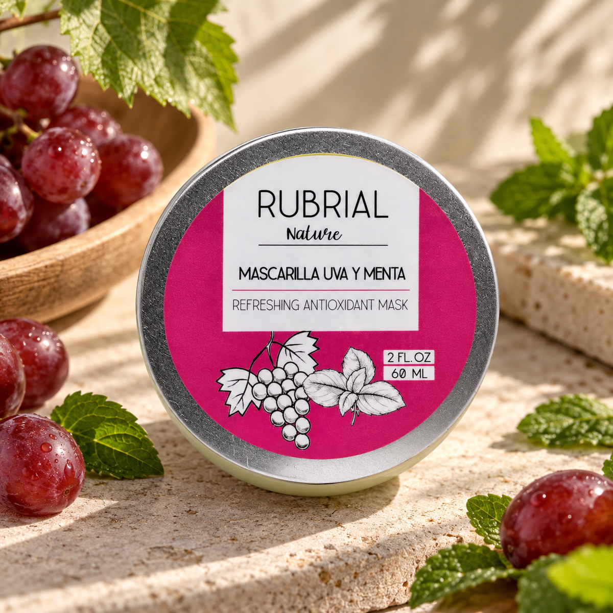 Mascarilla Uva y Menta 60g