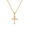 Crystal cross necklace
