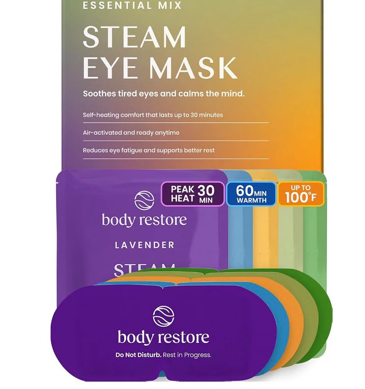 Heated eye mak