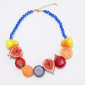 Fruits Necklace blue