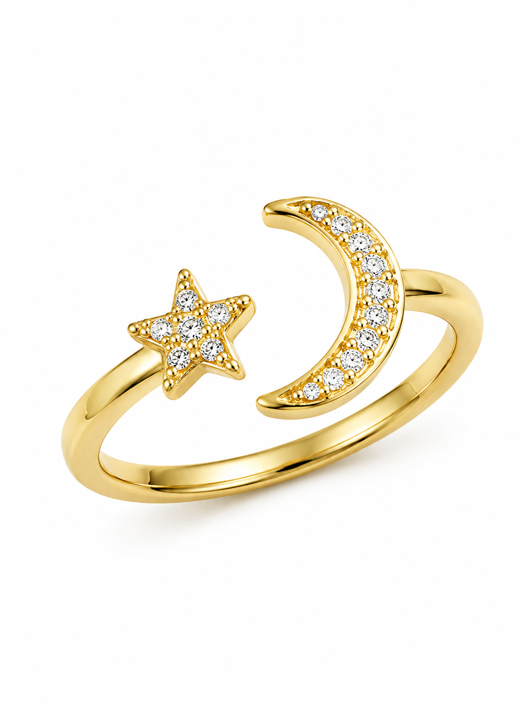 Anillo luna estrella