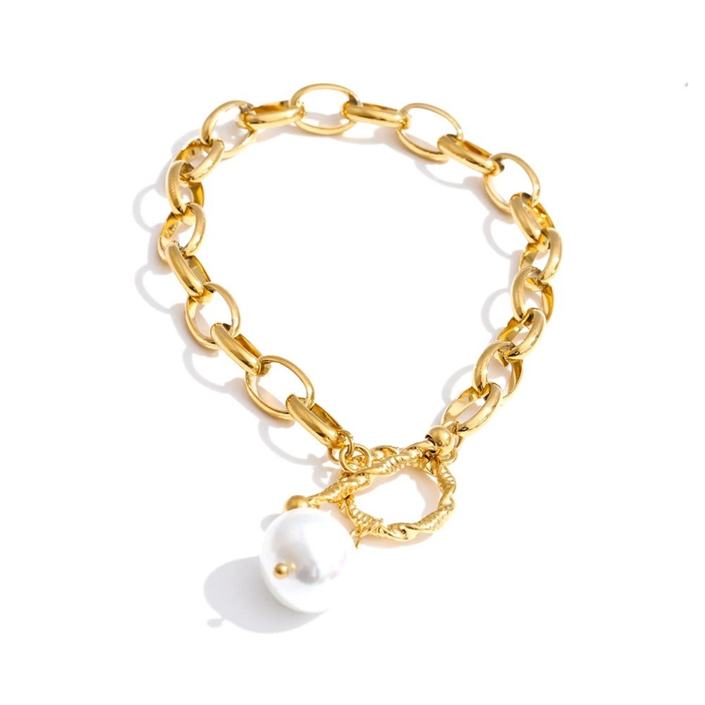 Barroque pearl bracelet