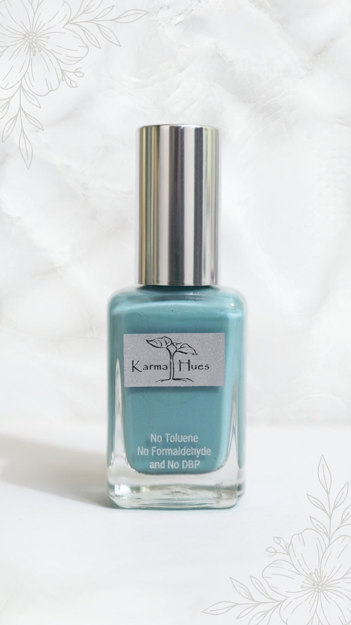 Karma Naturals vegano, no tóxico esmalte de uñas "Beach House" Color de uñas de larga duración y libre de crueldad.