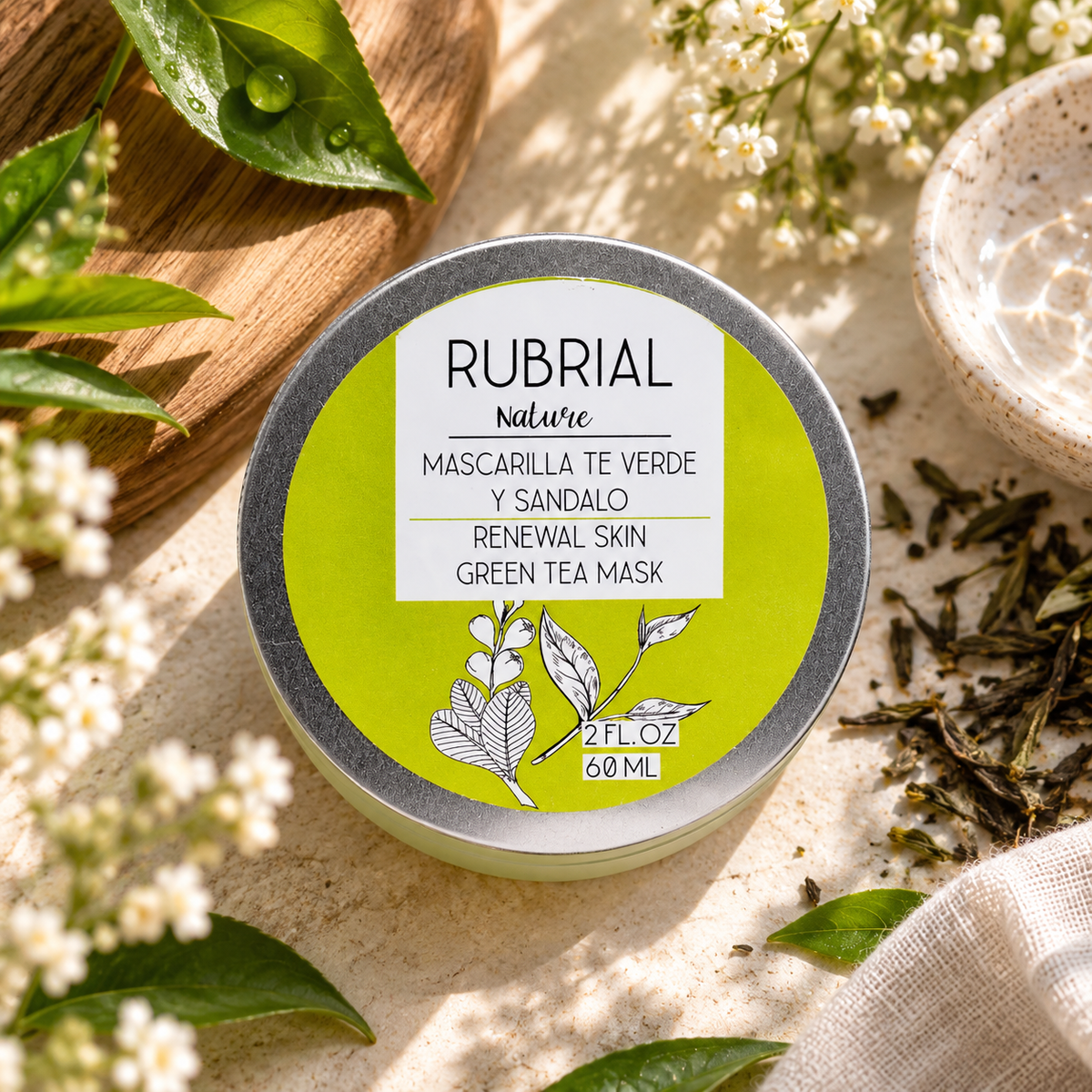 Mascarilla Te Verde y Sandalo 60g