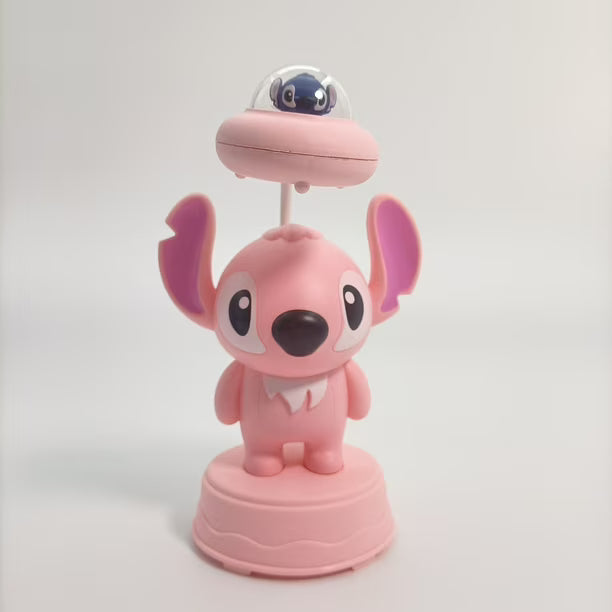 Lampara de mesa de Stitch Rosada