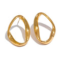 Oval irregular studs