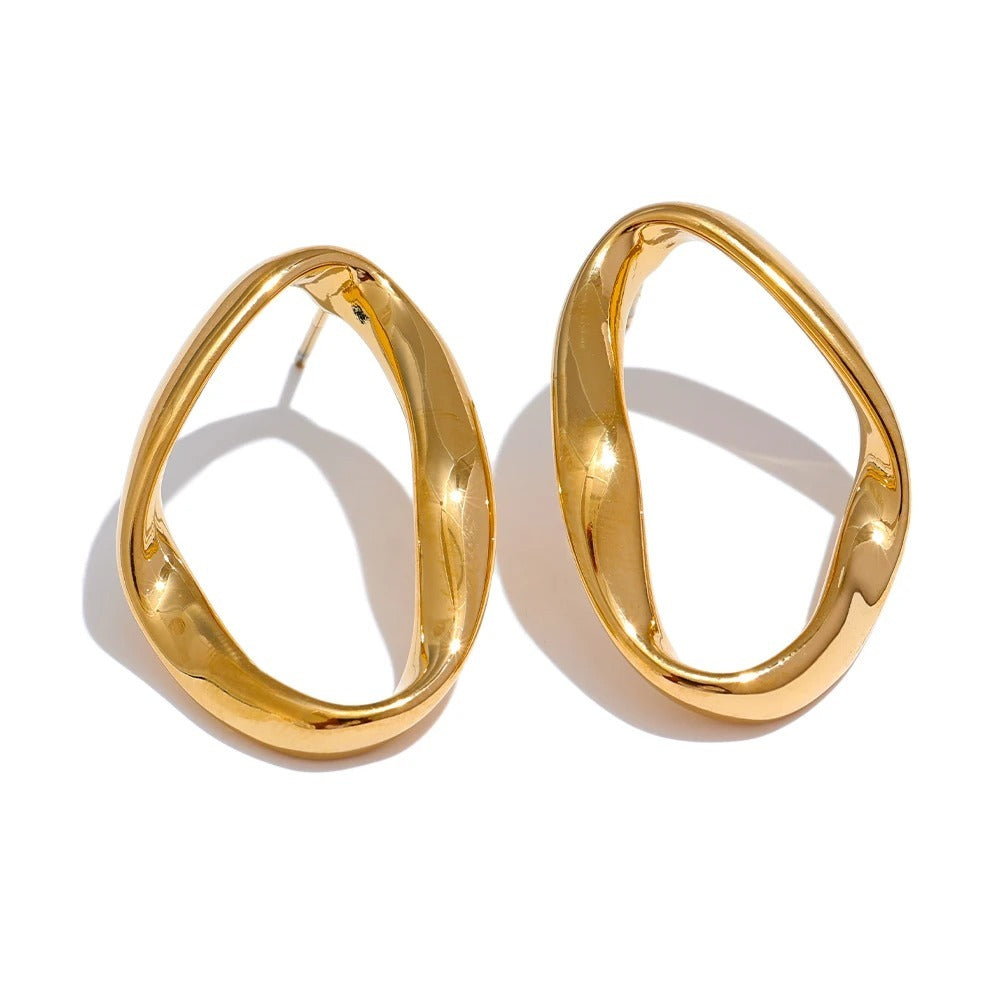 Oval irregular studs