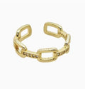 Ring Pave Zirconia 18K Gold Plated
