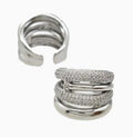 Rings Pave Zirconia Platinum Plated