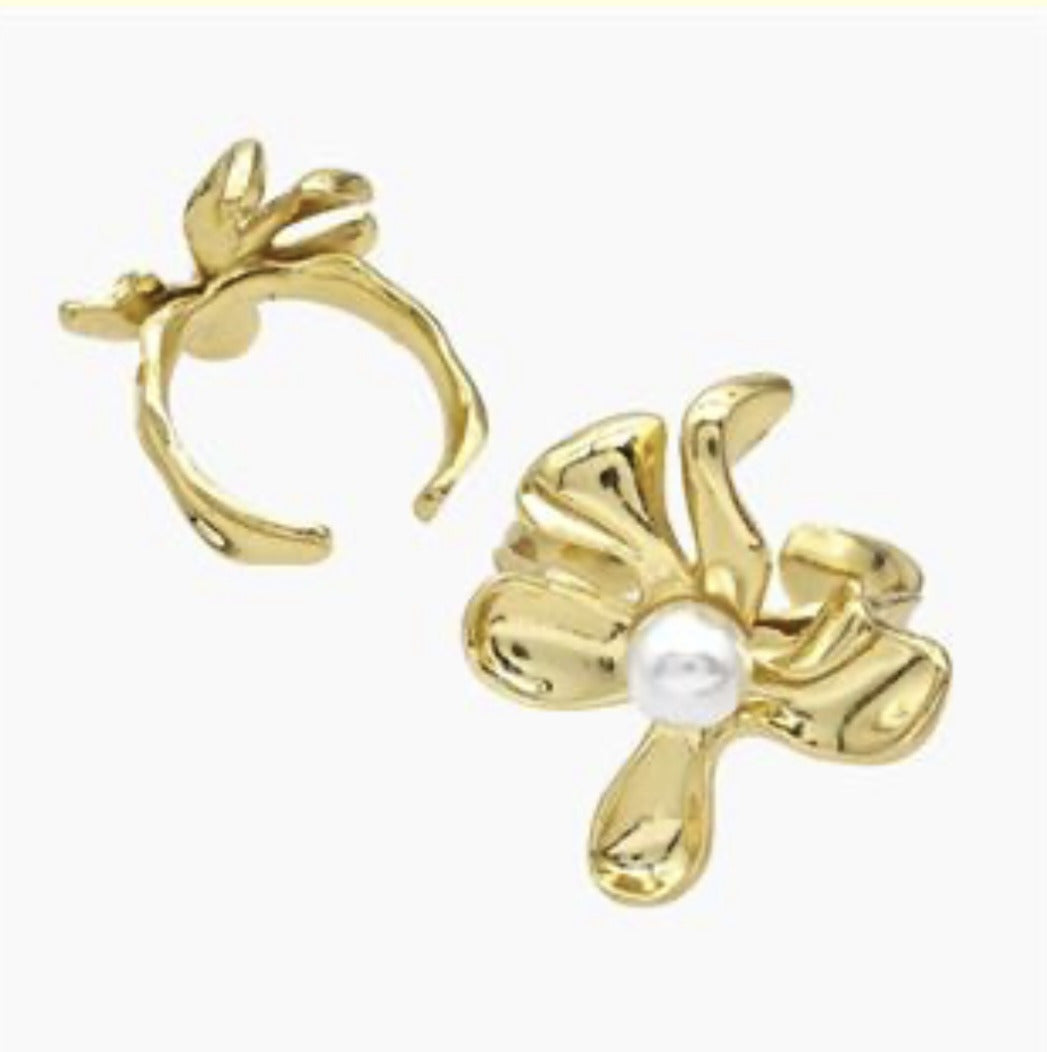 Anillo Flor Perla