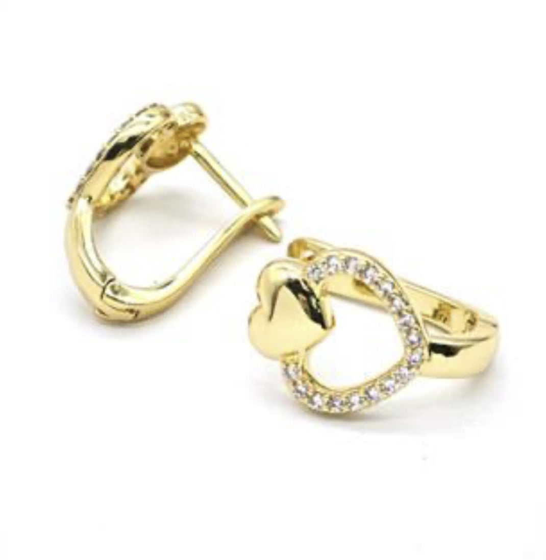 Heart Latchback Earrings