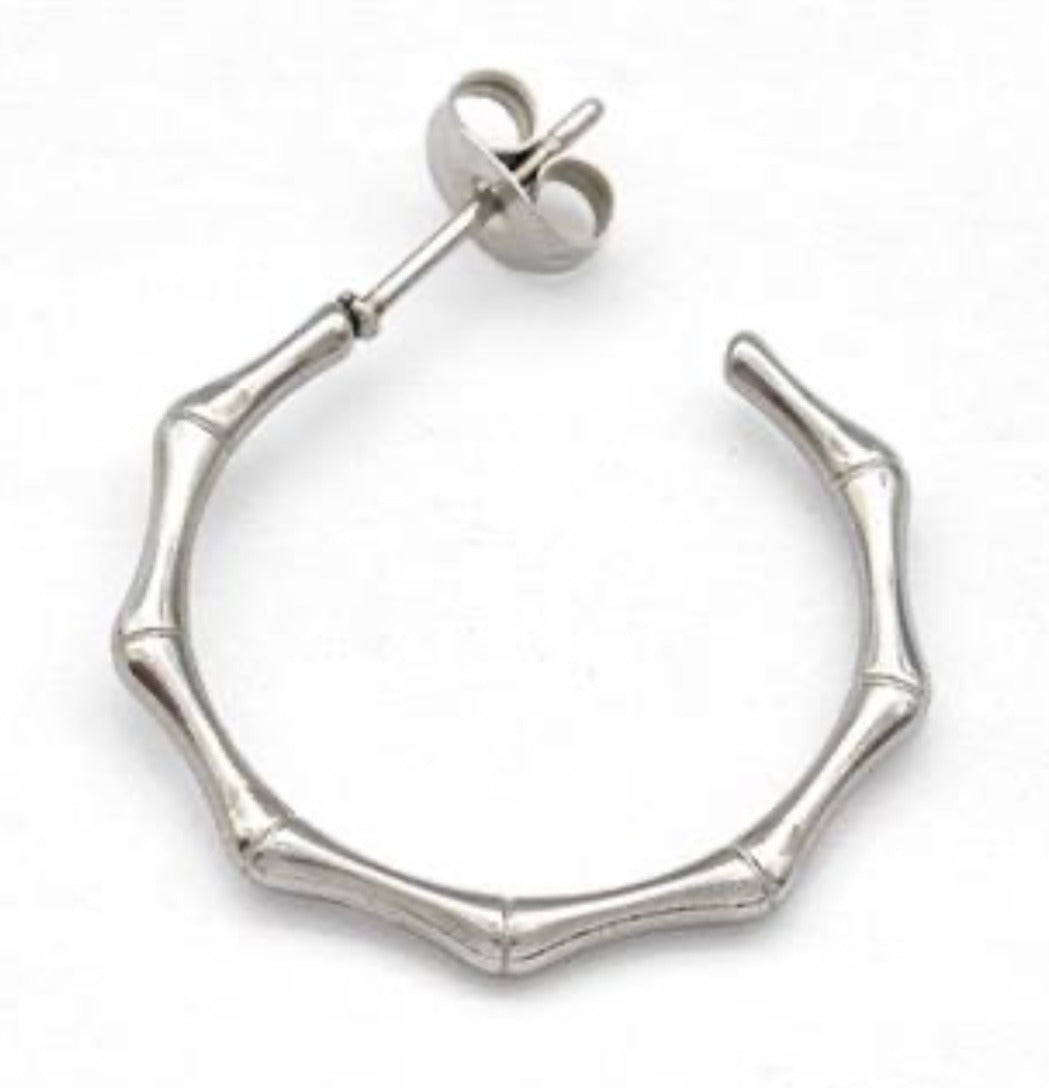Stainless Steel Studs Earrings Bamboo
