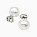 Stud Earrings Pave Resin Platinum Plated