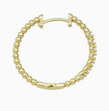 Hoop Earrings Pave Zirconia Gold Plated