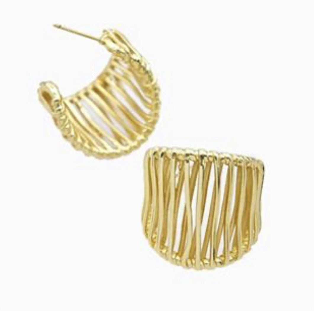 Stud Earrings Gold Plated