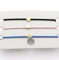Nylon Bracelet Heart Adjustable Mixe