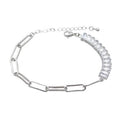 Copper Bracelets Pave Zircon Platinum Plate
