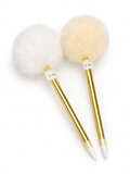 Pluma de pompom Blanca