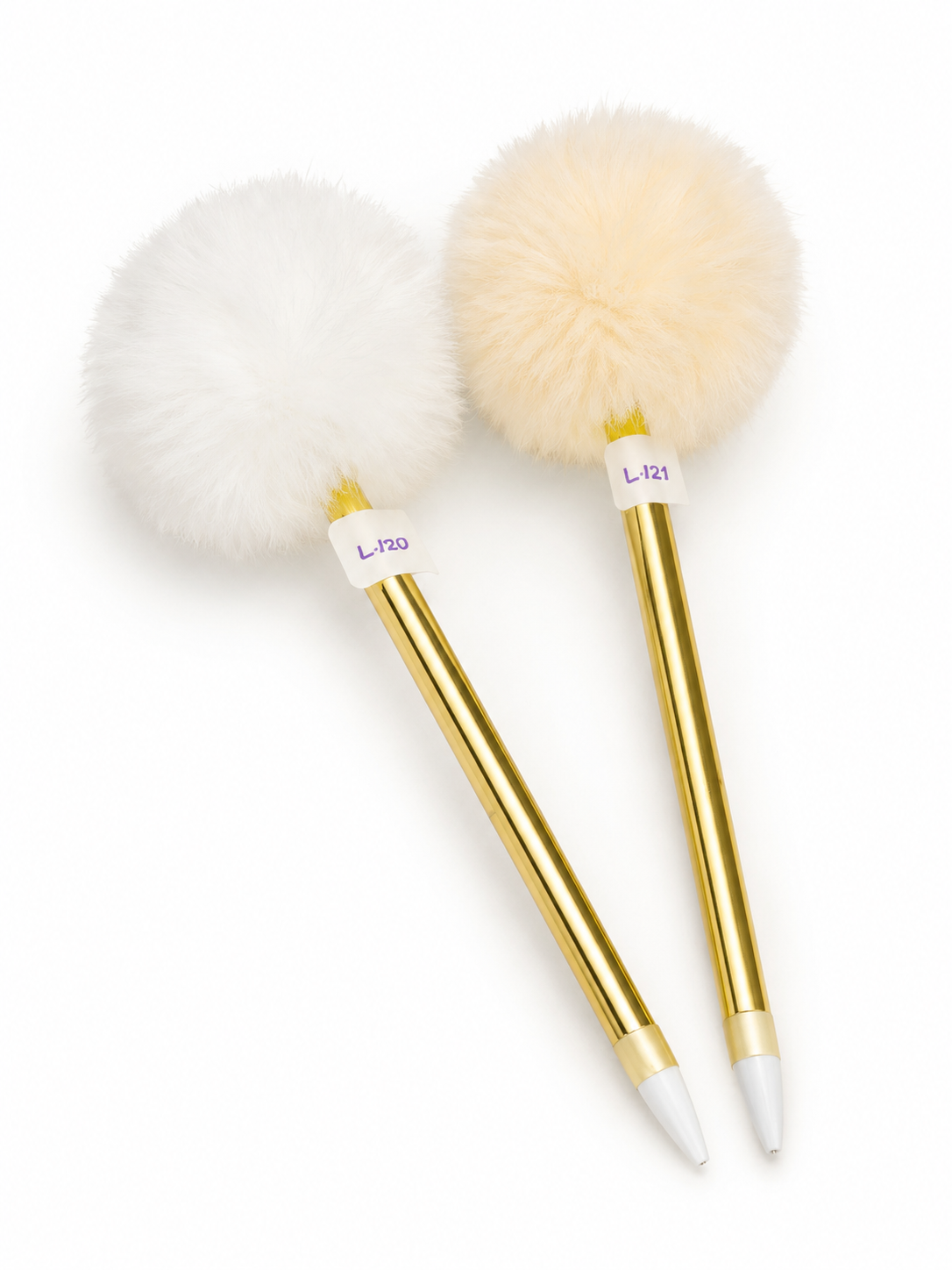 Pluma de pompom Blanca