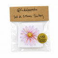 STICKER SET DE 5 FLORES