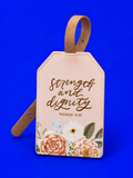 Bag tag proverbs 31:25