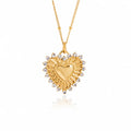Heart shaped layering necklace