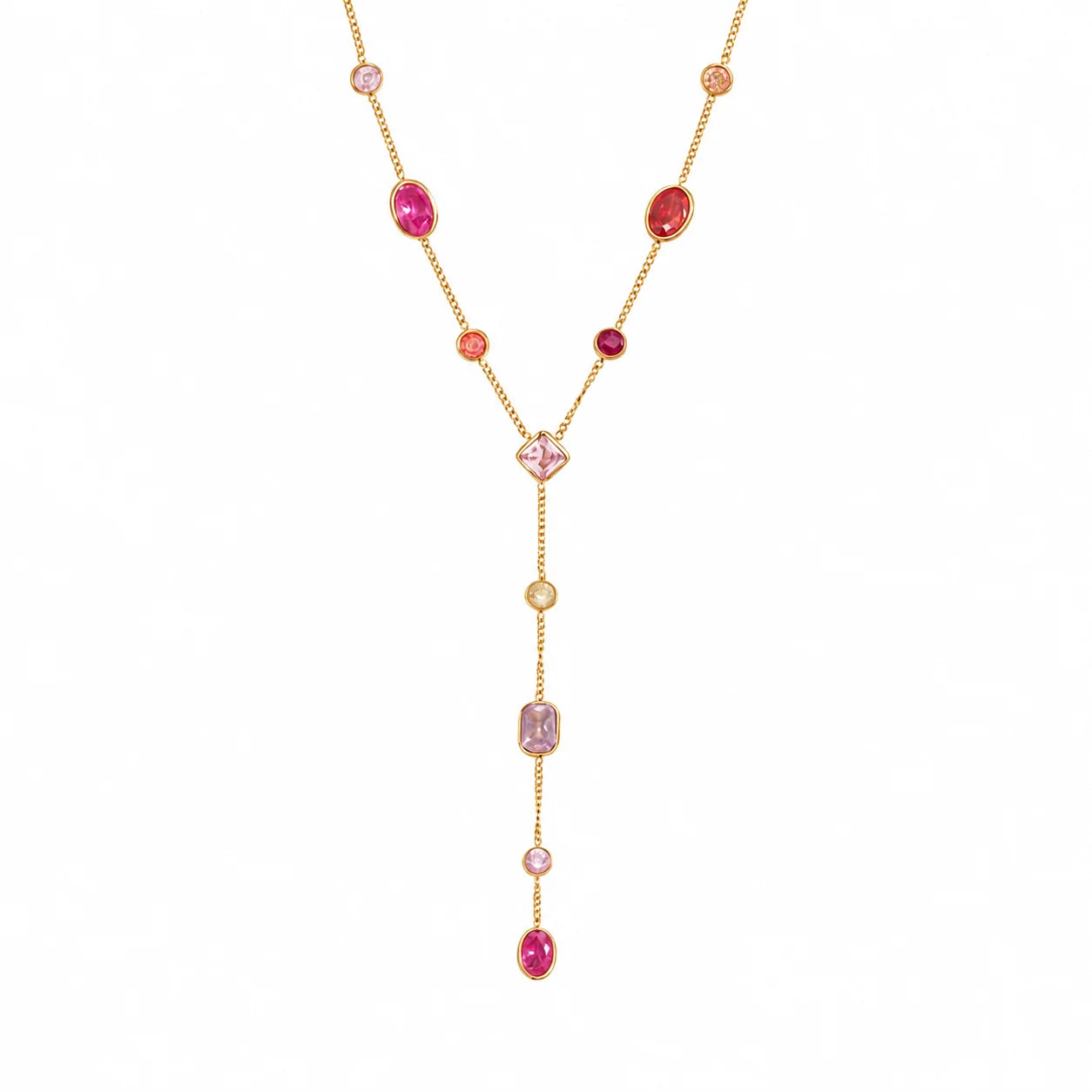 Colorful delicate lariat