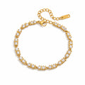Zircon tennis bracelet