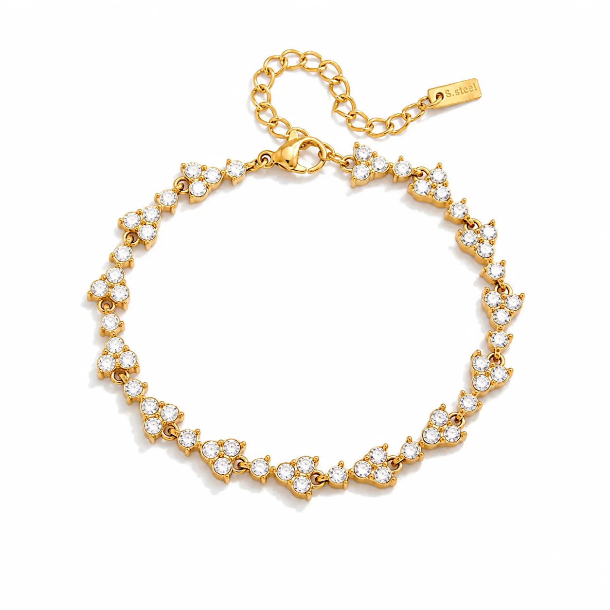 Zircon unique tennis bracelet