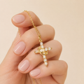 Crowned in grace necklace (gold)