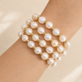 Pearl stackable elastic bracelet (individual)