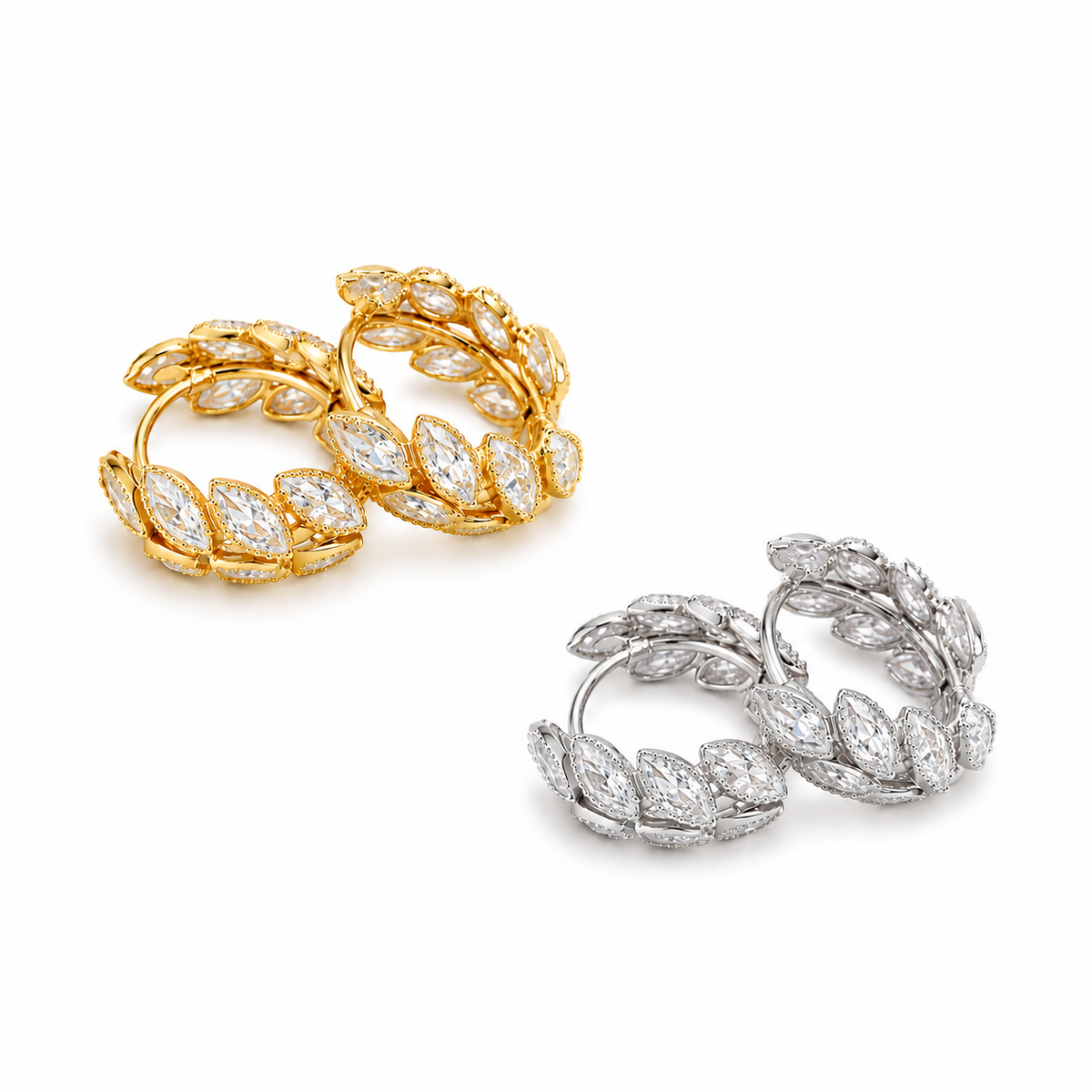 Leaves hoops (dorado)
