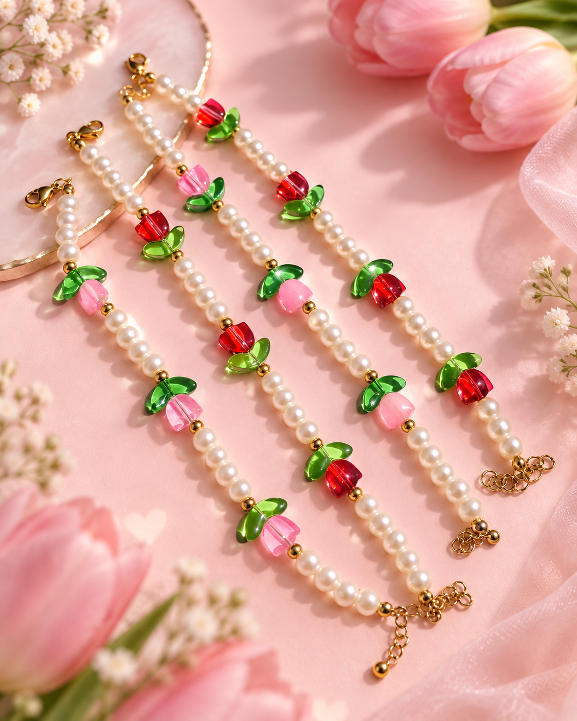 Brazaletes de tulipán