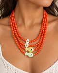 Collar Cristal Naranja