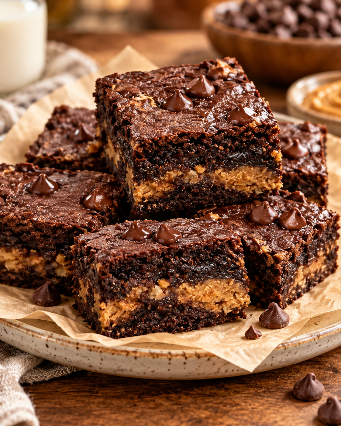 Peanut butter brownie