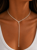 Collar infinito blanco choker