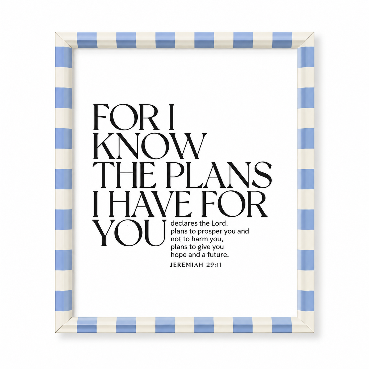 Cuadro for I know the plans I have for you