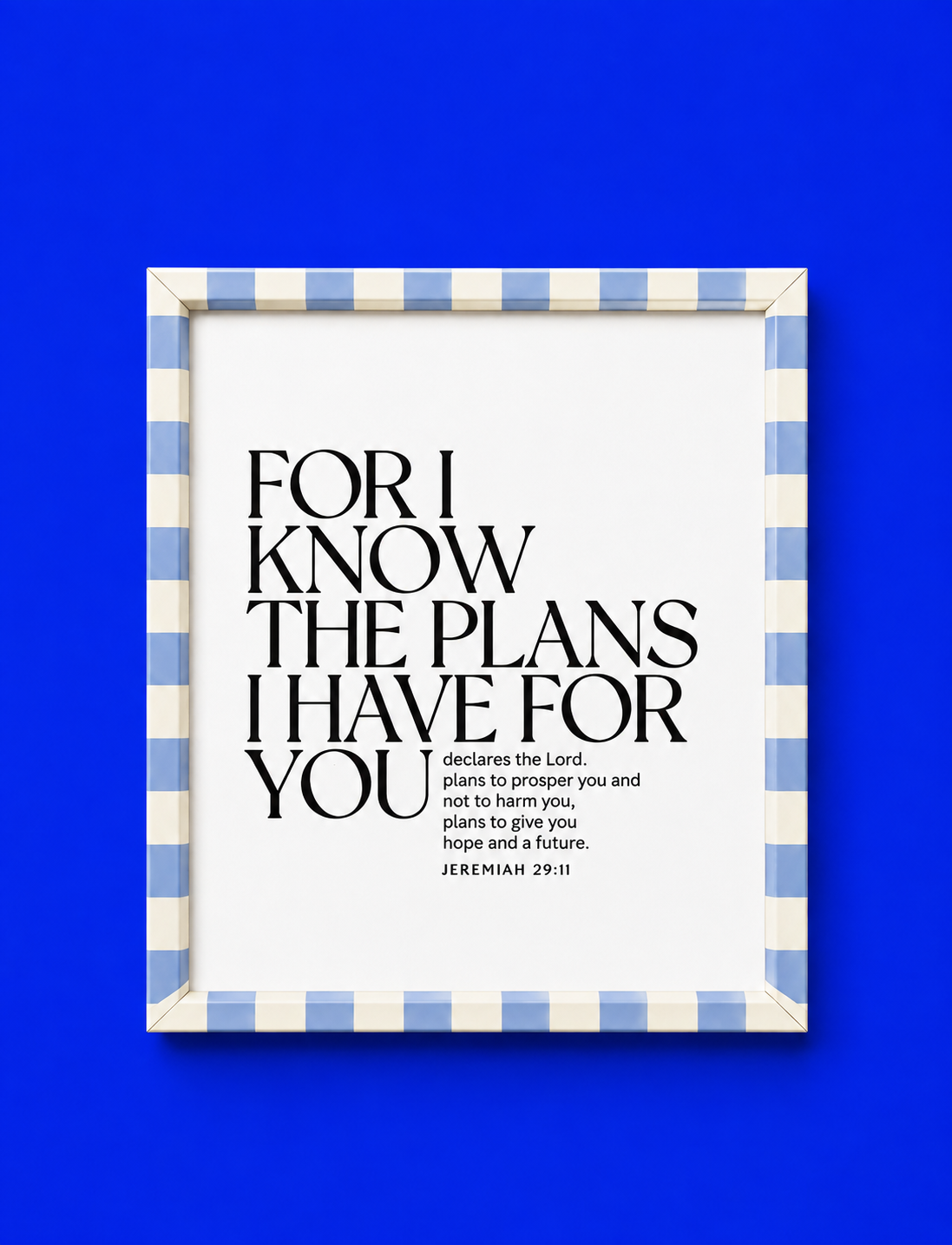 Cuadro for I know the plans I have for you