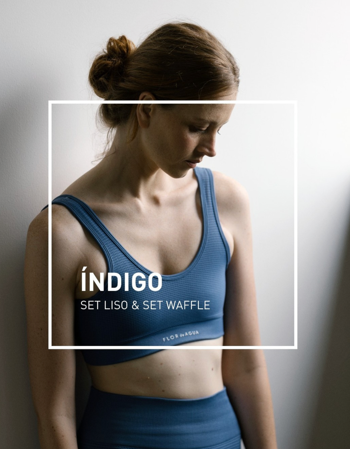 FLOR DE AGUA - SET WAFFLE BLUE