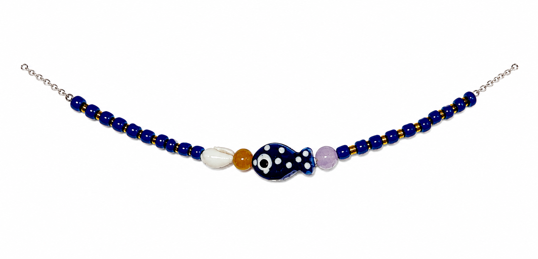 Choker pescadores de hombre azul