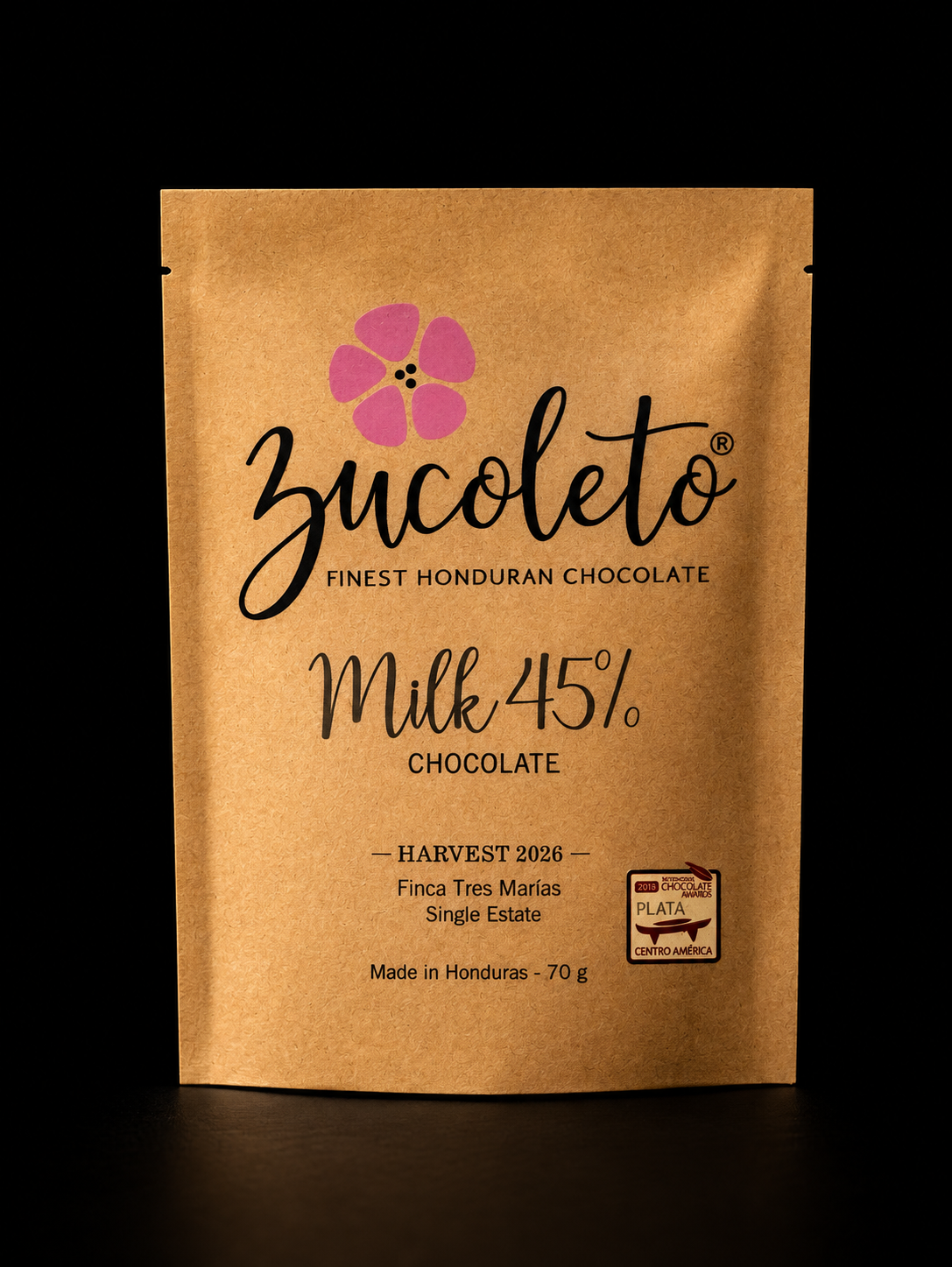 Barra chocolate MILK 45%