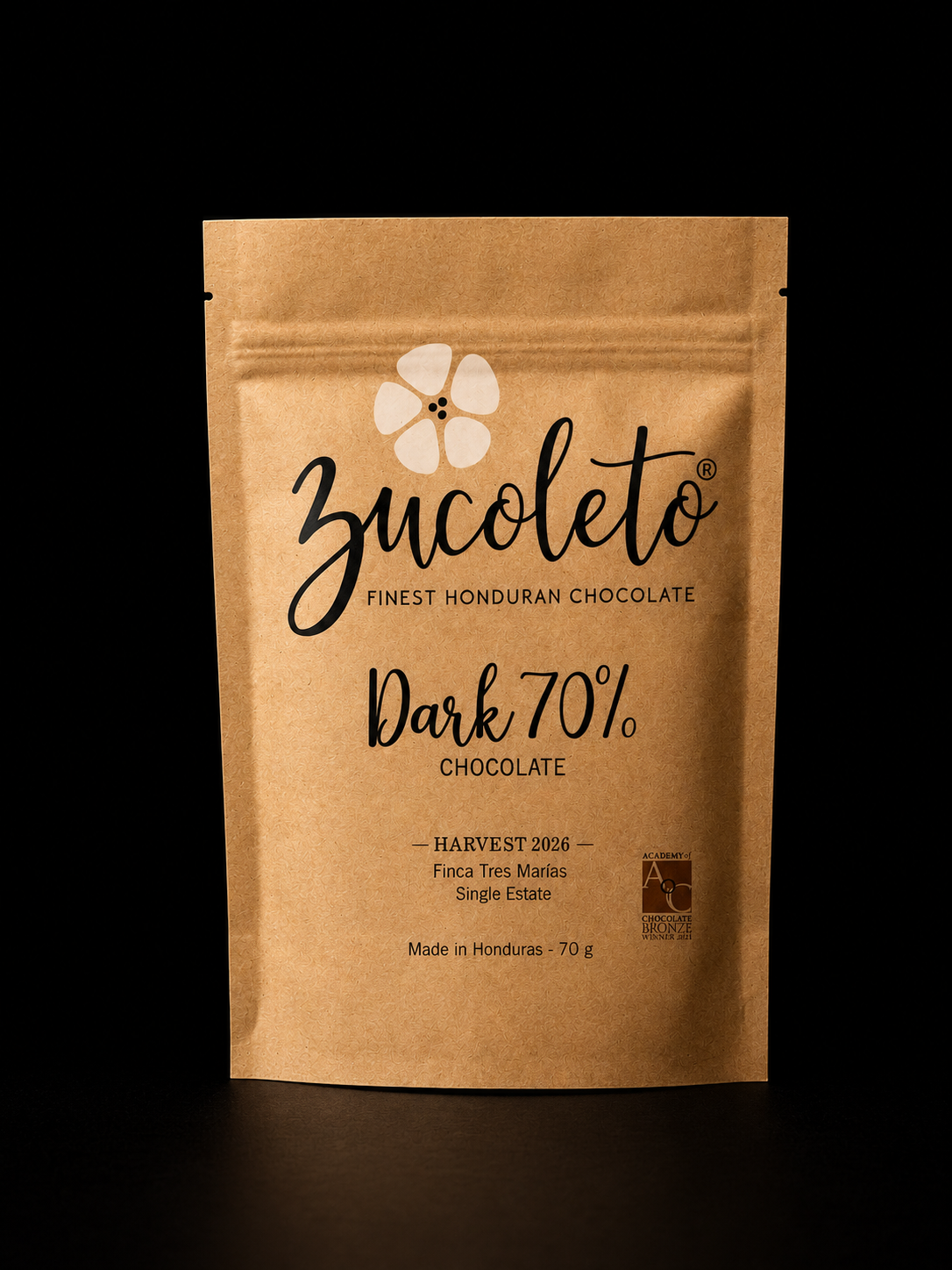 Barra de chocolate Dark 70%